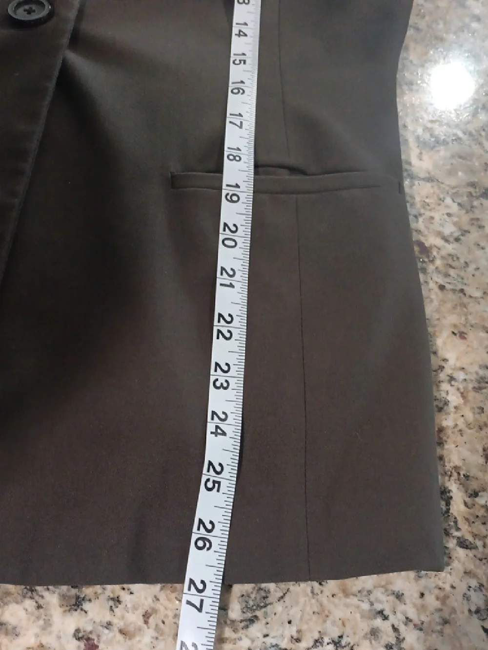 Womens Black Single-Button Blazer
